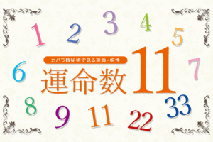 カバラ数秘術の運命数「11」